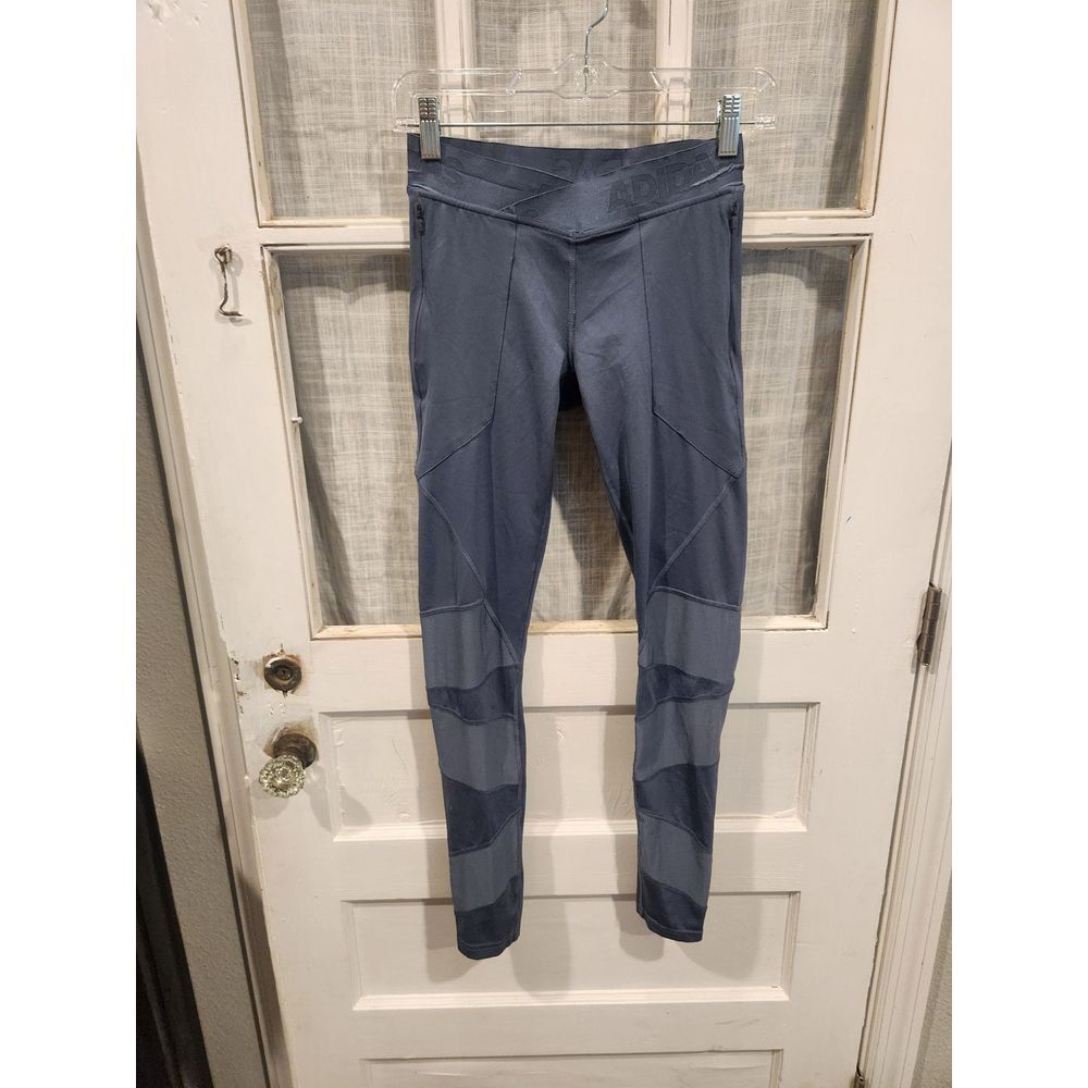 Adidas Blue Leggings Women's Size Small‎
